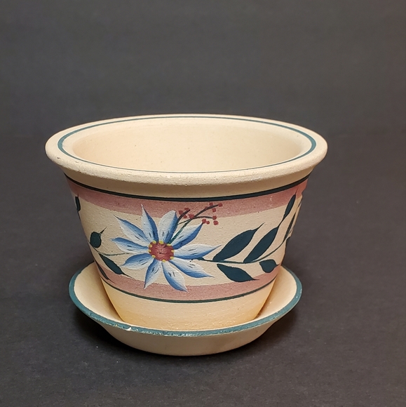Hand Painted Flower Small Pot - Picture 2 of 7